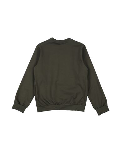 Kid Boy Sweatshirt Dark green Size 10 Cotton, Elastane