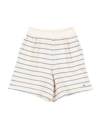 Kid Girl Shorts & Bermuda Shorts Ivory Size 12 Cotton, Polyester