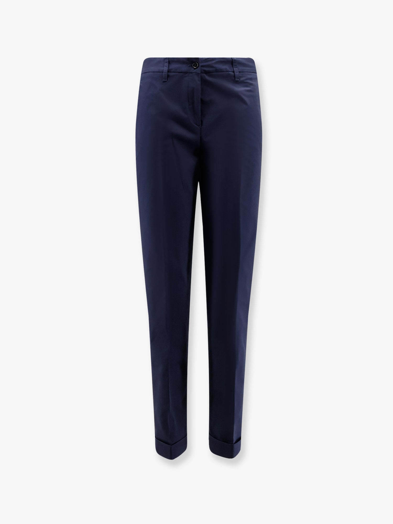 Stretch Cotton Trousers — Blue