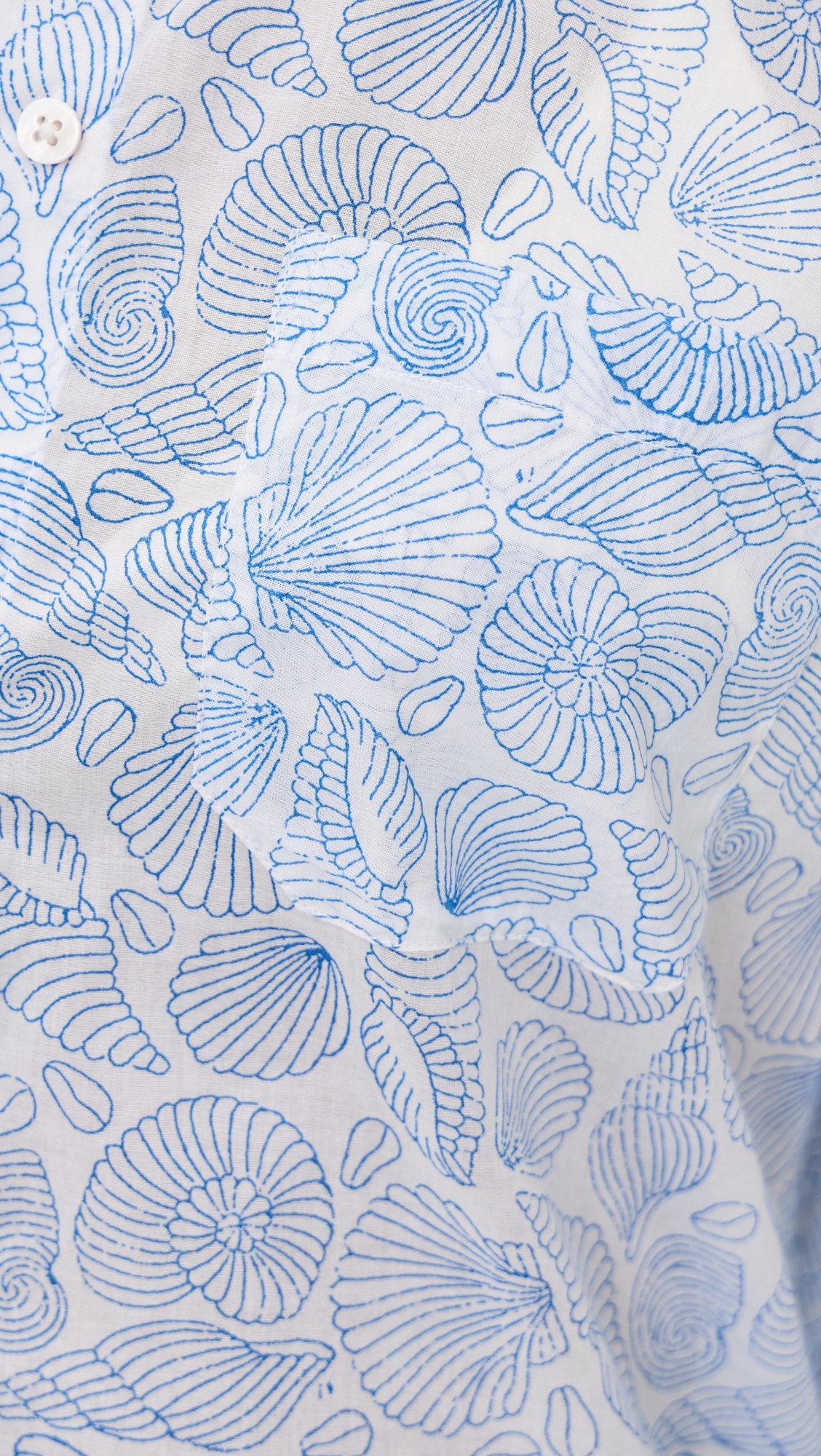 Favorite Seashell Shirt Blue Seashell