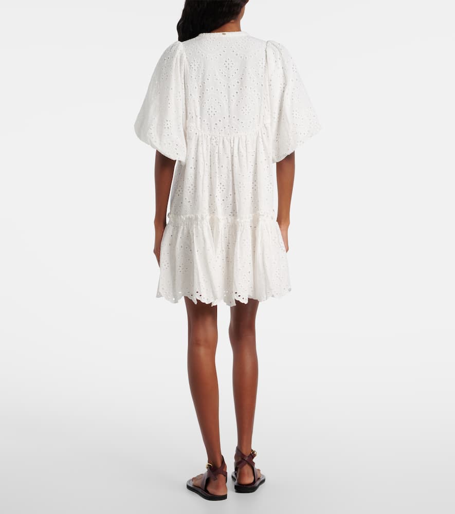 Cruz broderie anglaise cotton minidress