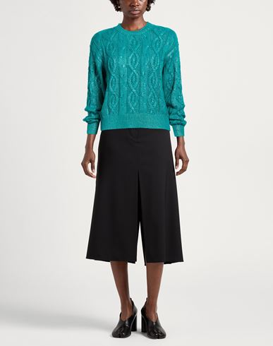 Malìparmi Woman Sweater Emerald green Size L Cotton
