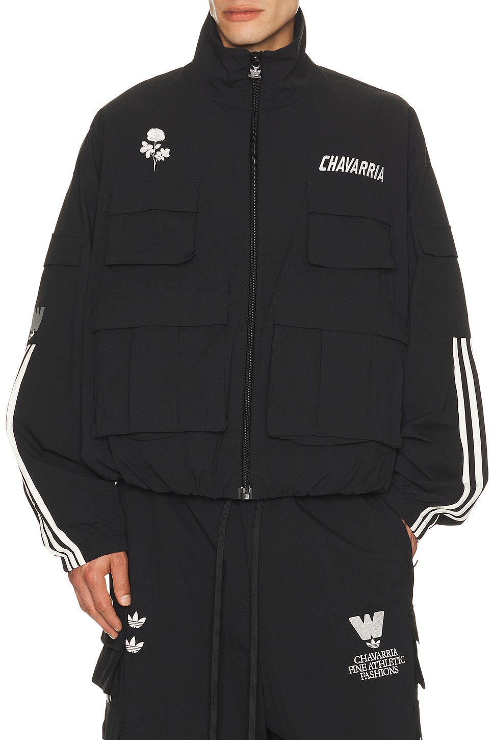 Sweatshirt adidas Chavarria Cargo Track Track Top Black