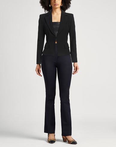 Woman Blazer Black Size 2 Nylon, Elastane