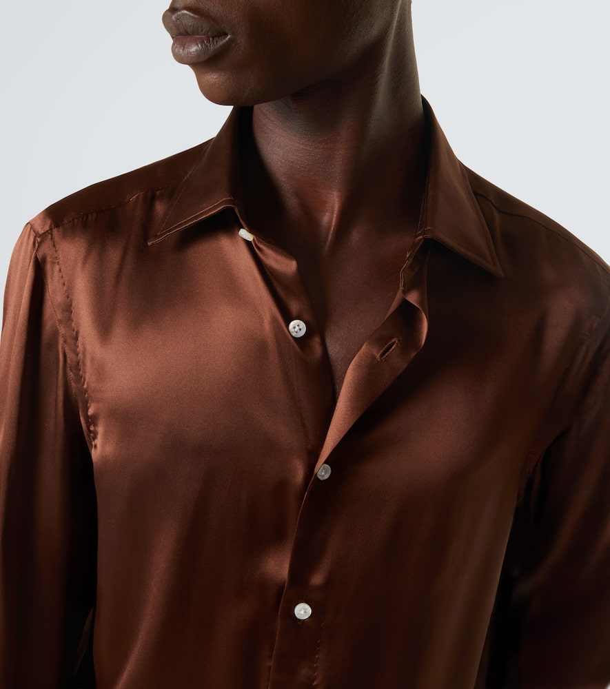 Silk satin shirt