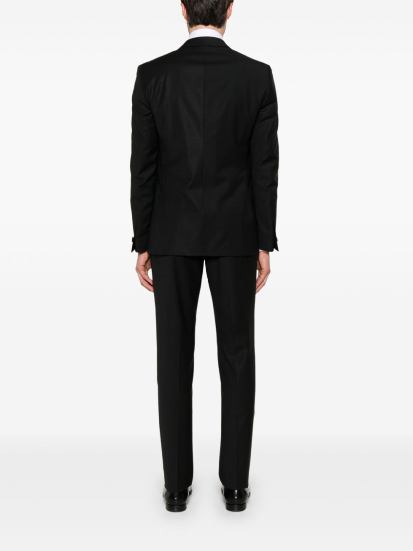 Black Double-breasted Suit