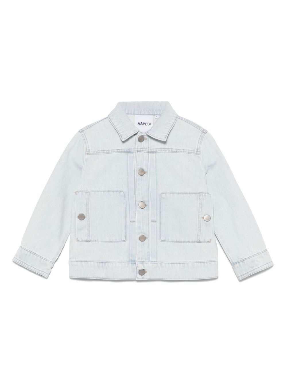 Aspesi Kids buttoned denim jacket - Blue