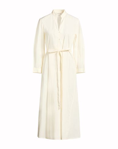 Woman Midi dress Cream Size 4 Cotton