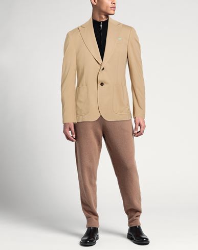 Man Blazer Camel Size 40 Viscose, Polyamide, Elastane