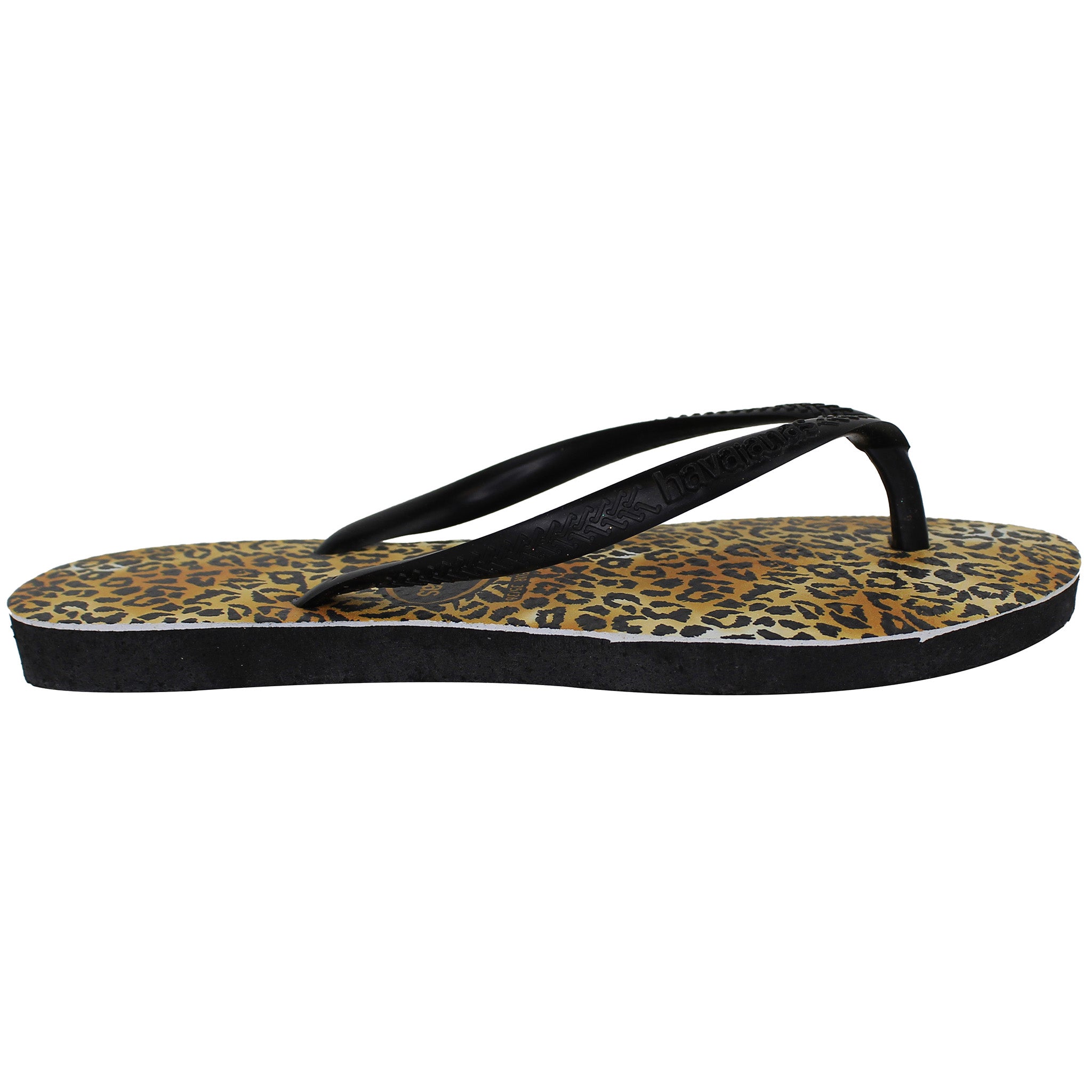 Havaianas Slim Leopard Womens Brown Flip-Flop