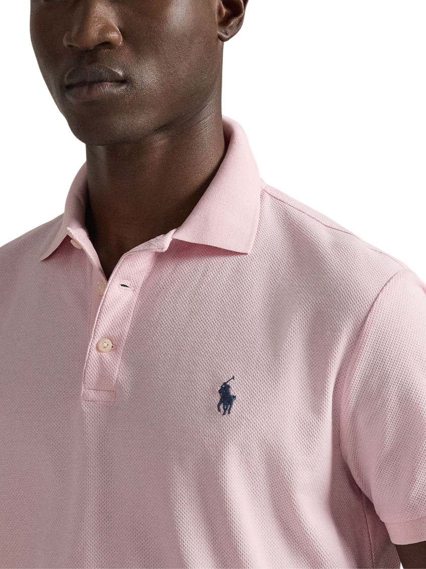 Pink Shirt Collar Polo