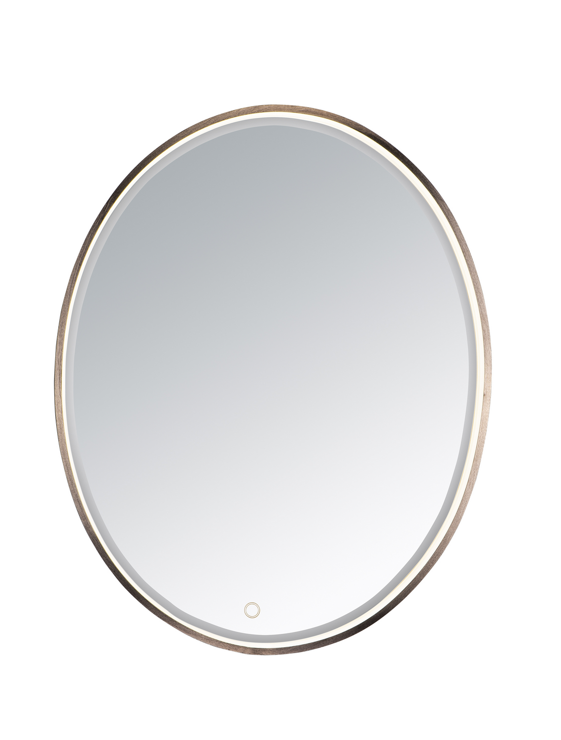 Lighting Mirror 29.5" LED Oval Mirror in Anodized Bronze