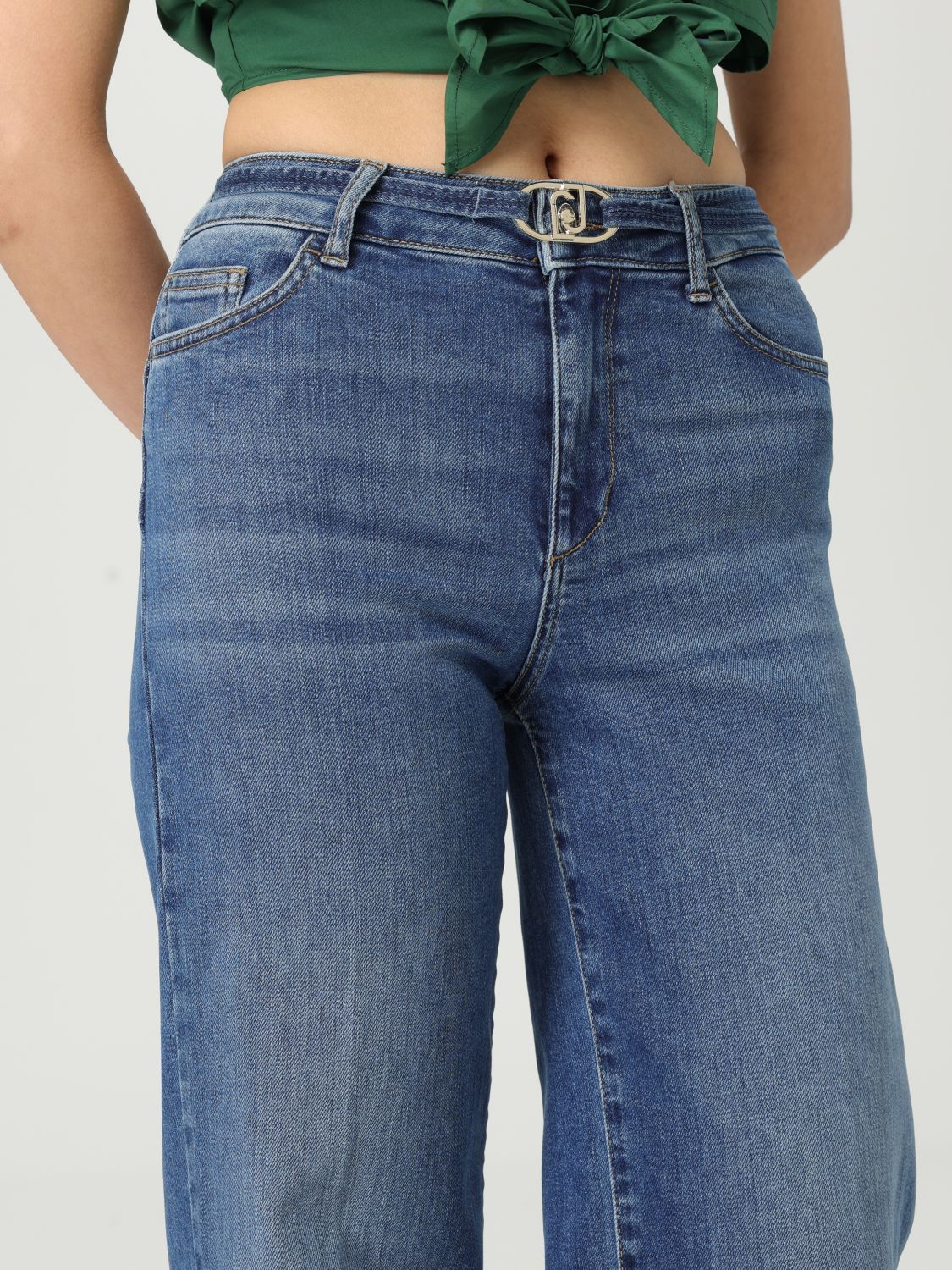 Jeans LIU JO Woman color Denim