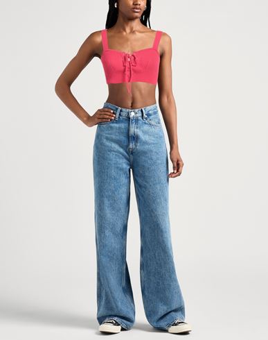 Msgm Woman Top Magenta Size XS Viscose, Polyester