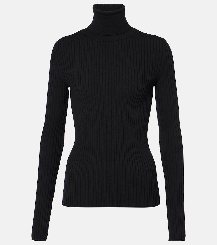 Wool-blend turtleneck sweater