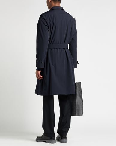 Man Overcoat & Trench Coat Midnight blue Size 36 Polyamide, Elastane