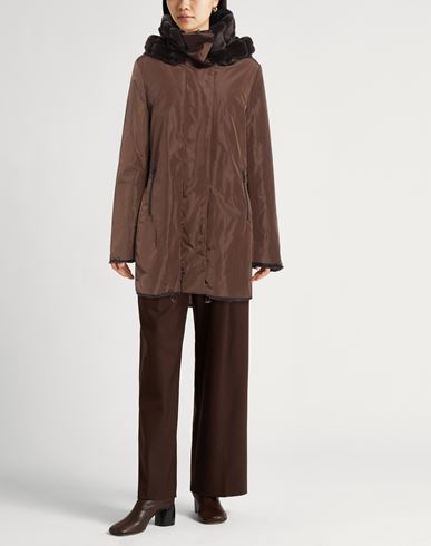 Trend Woman Coat Brown Size L Polyester