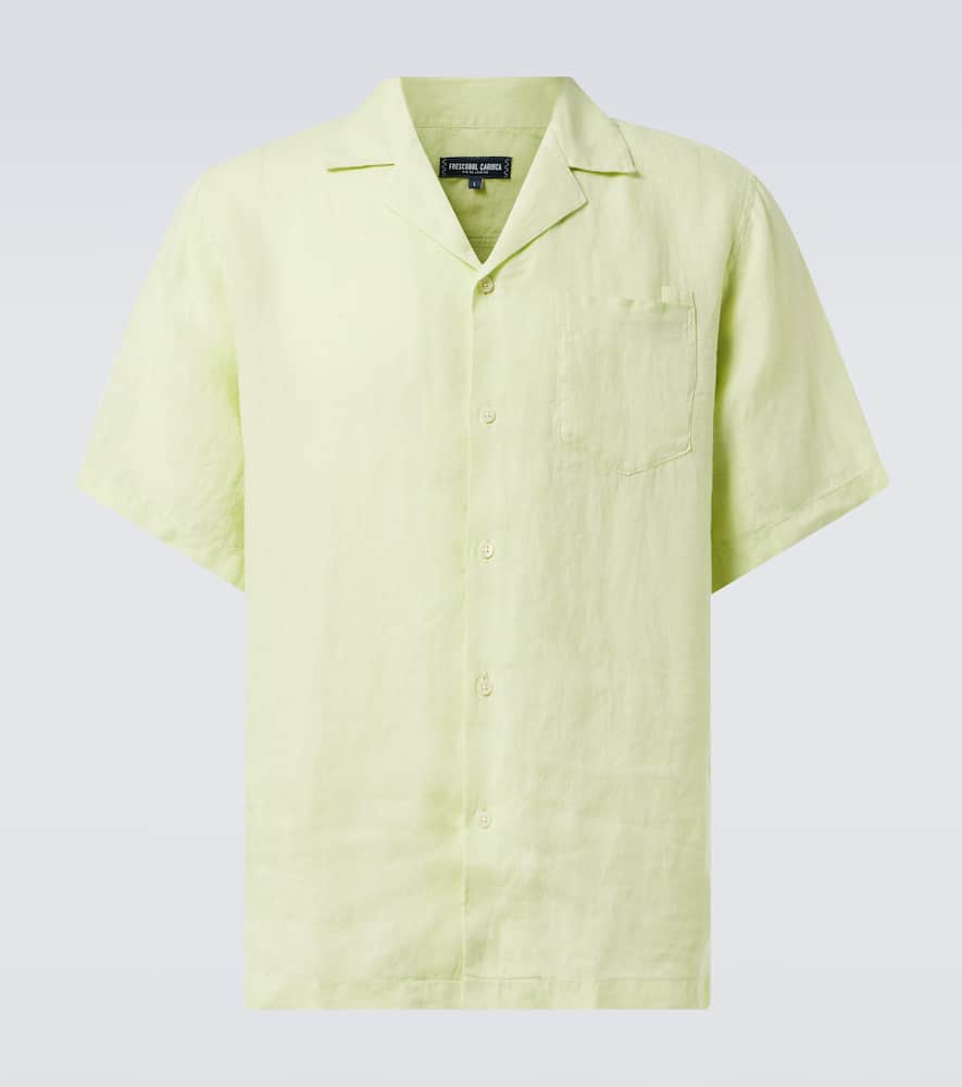 Angelo linen bowling shirt