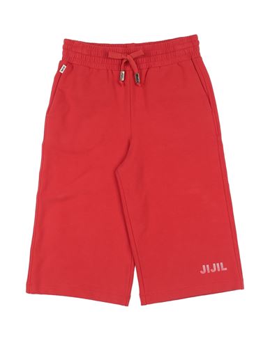 Kid Girl Shorts & Bermuda Shorts Red Size 12 Cotton, Elastane