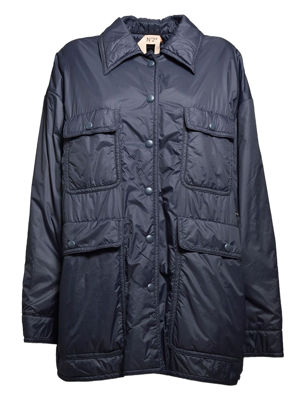 Padded utility jacket - Blue