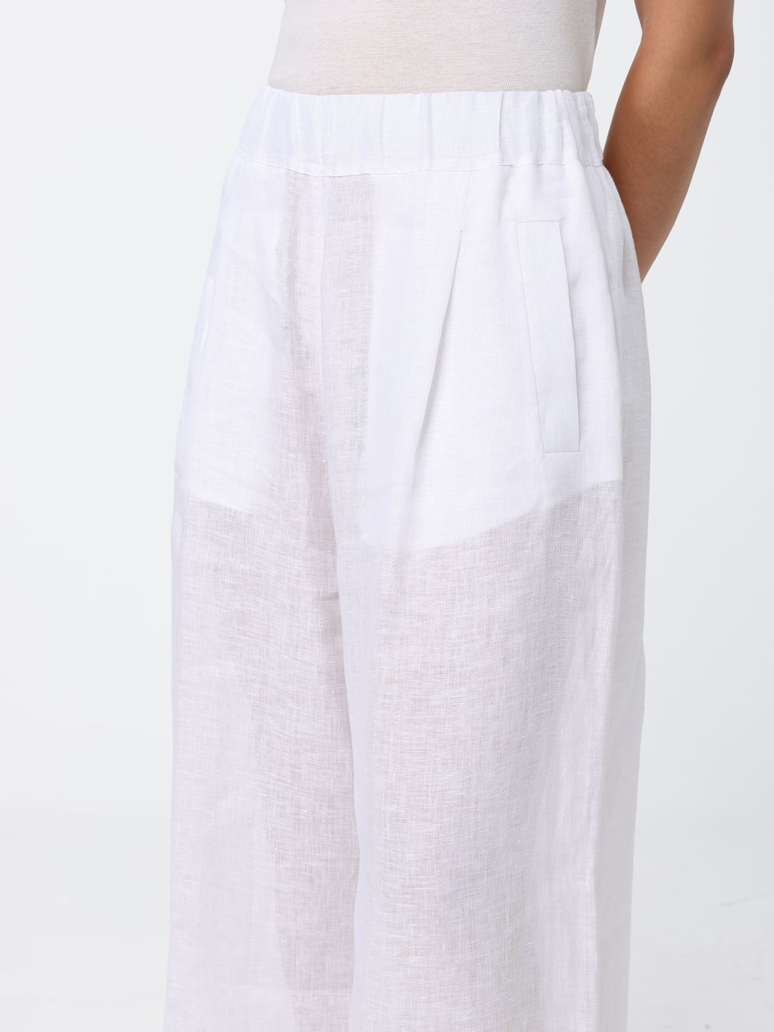 Pants Woman color White
