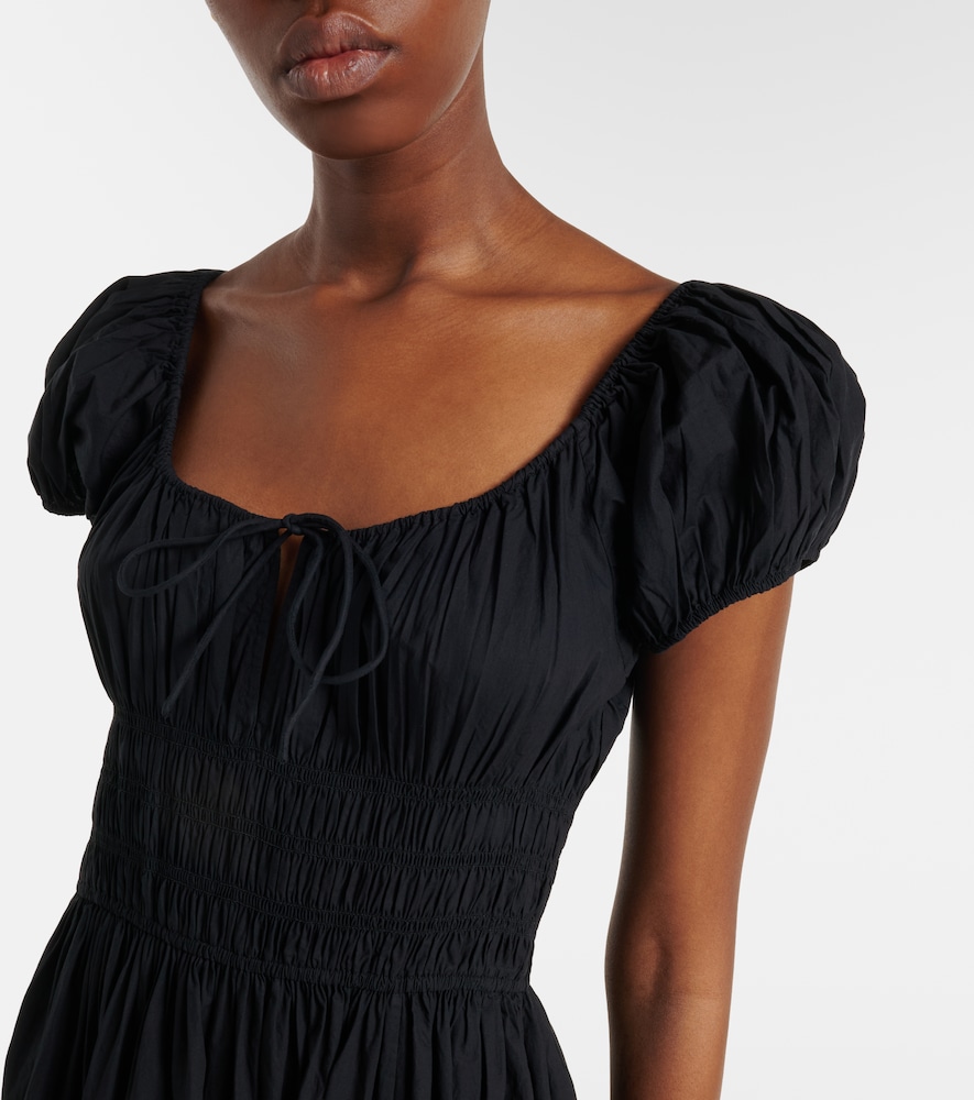 Dôen Quinn gathered cotton midi dress