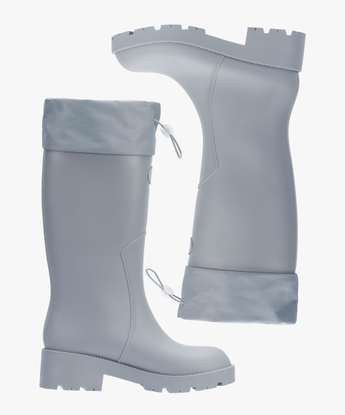 RC HOU LONG Long Rain Boots GRAY