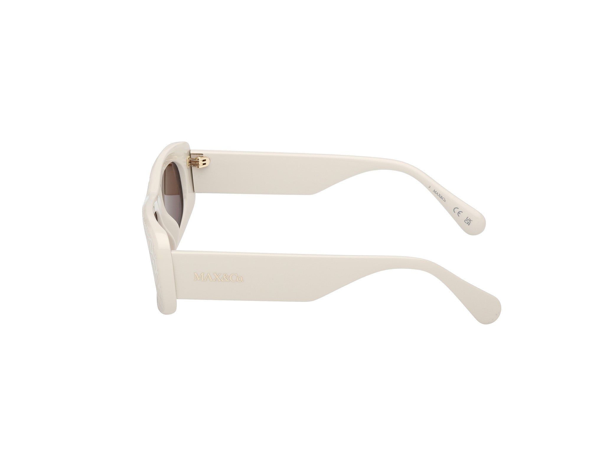 MAX&Co Mujer MAX&Co MO0142 25E Gafas de sol Inyectado Marfil Marrón Cuadrada Norma