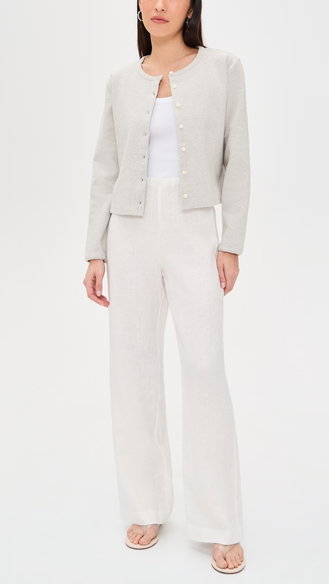 Andrine Linen Pants White
