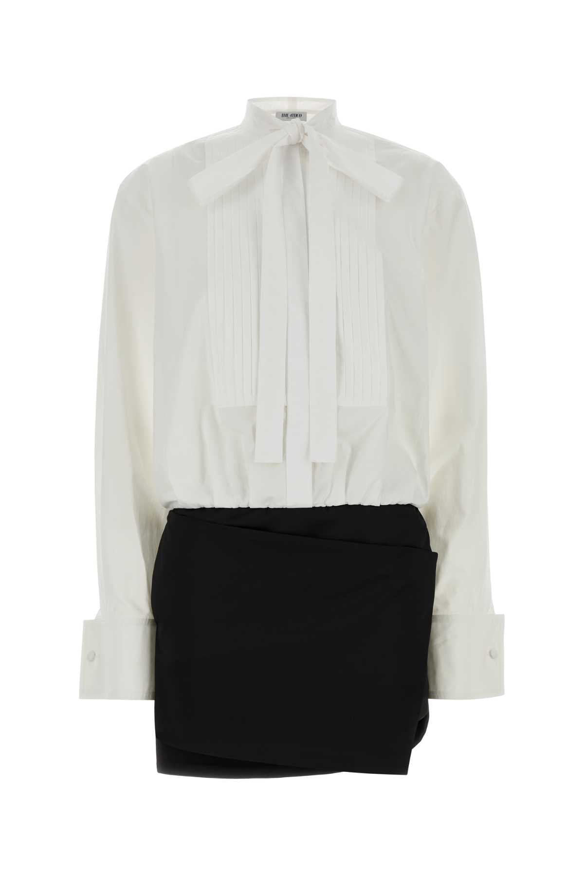 Pleated Crepe Dress — Multicolor