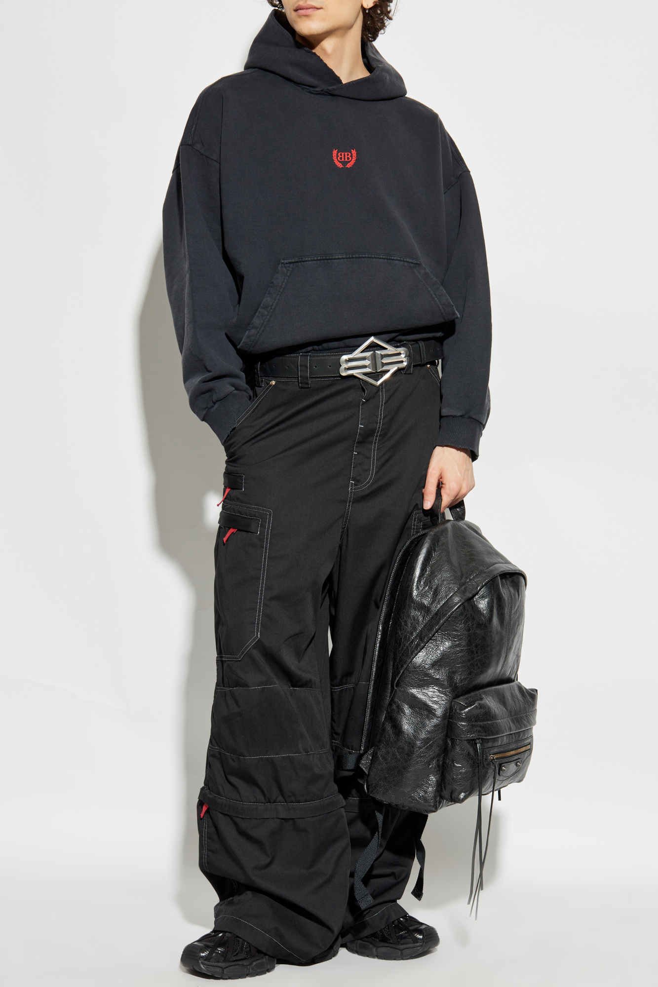 Balenciaga Hoodie, Men's, Black