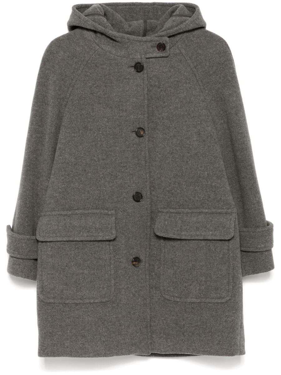 Wool Hooded Coat