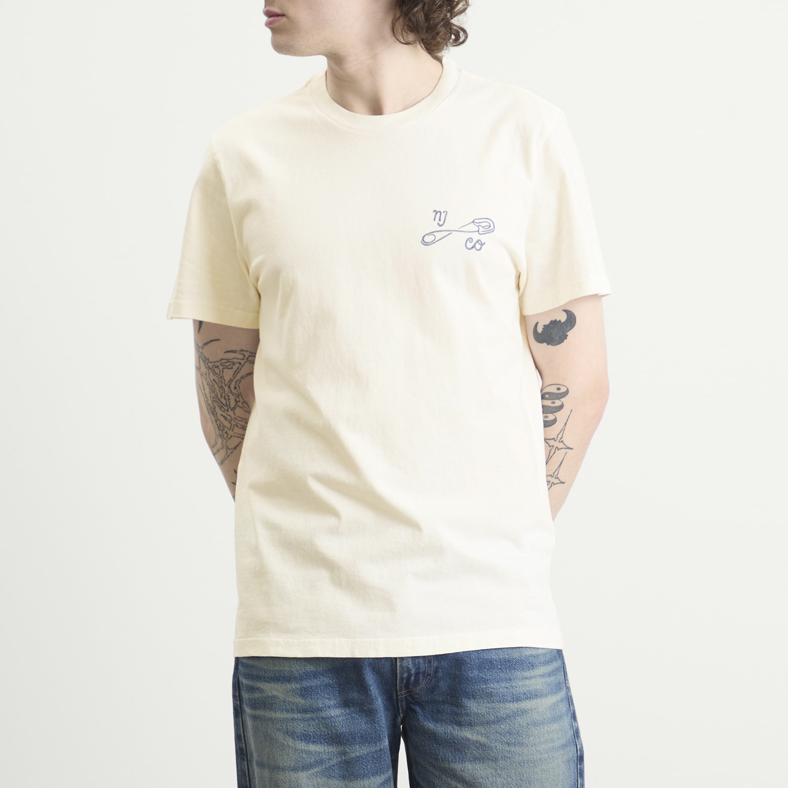 Men's Roy NJCO Pin T-Shirt Chalk White