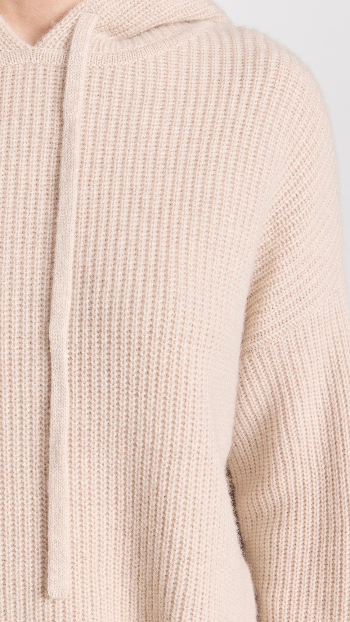 Cashmere Fisherman Hoodie Oatmeal