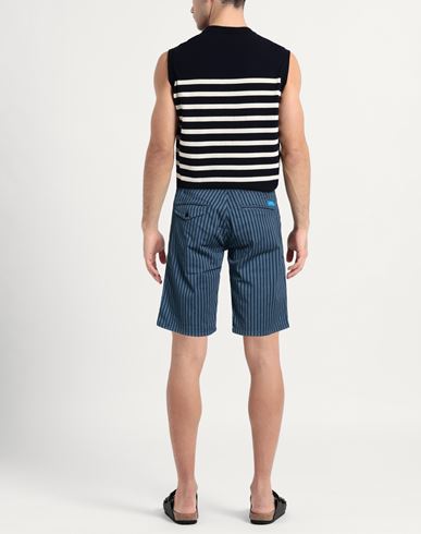 Man Shorts & Bermuda Shorts Slate blue Size 29 Cotton, Elastane