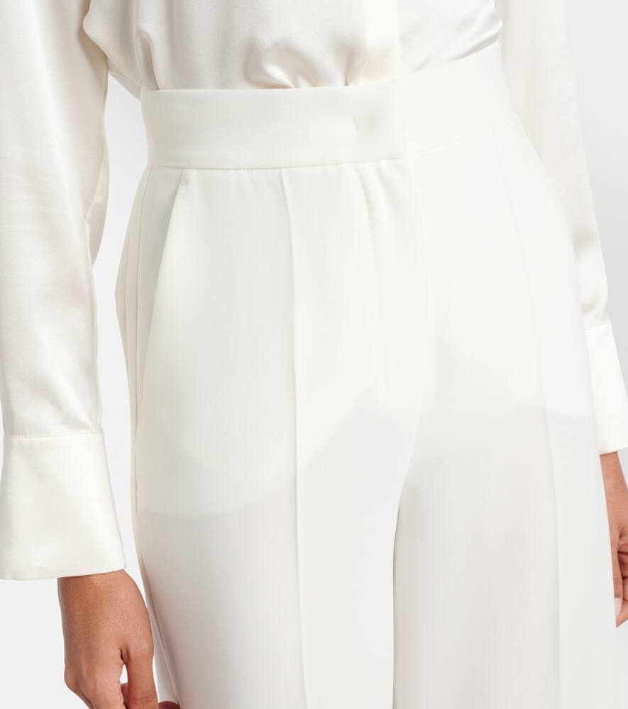 Abetone high-rise cady wide-leg pants