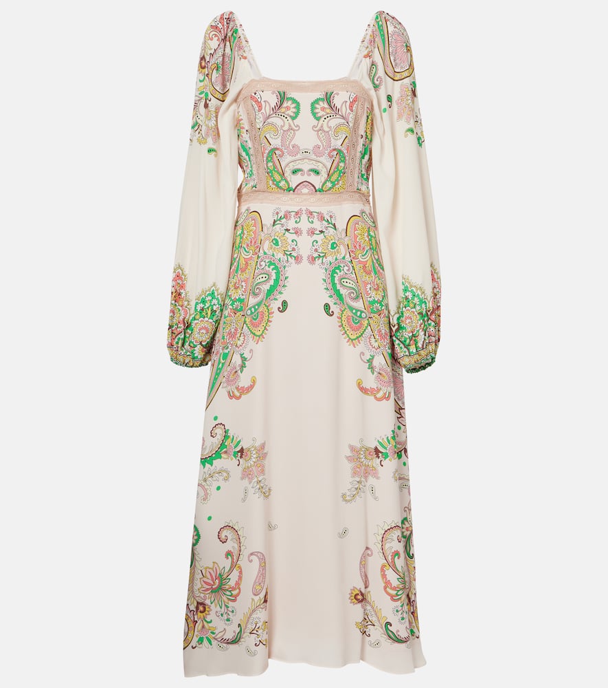 Printed midi dress