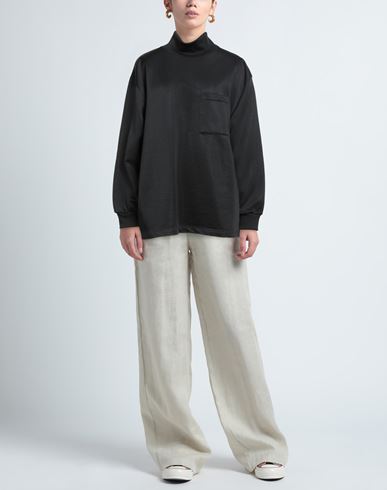 Woman Sweatshirt Black Size S Polyester, Cotton