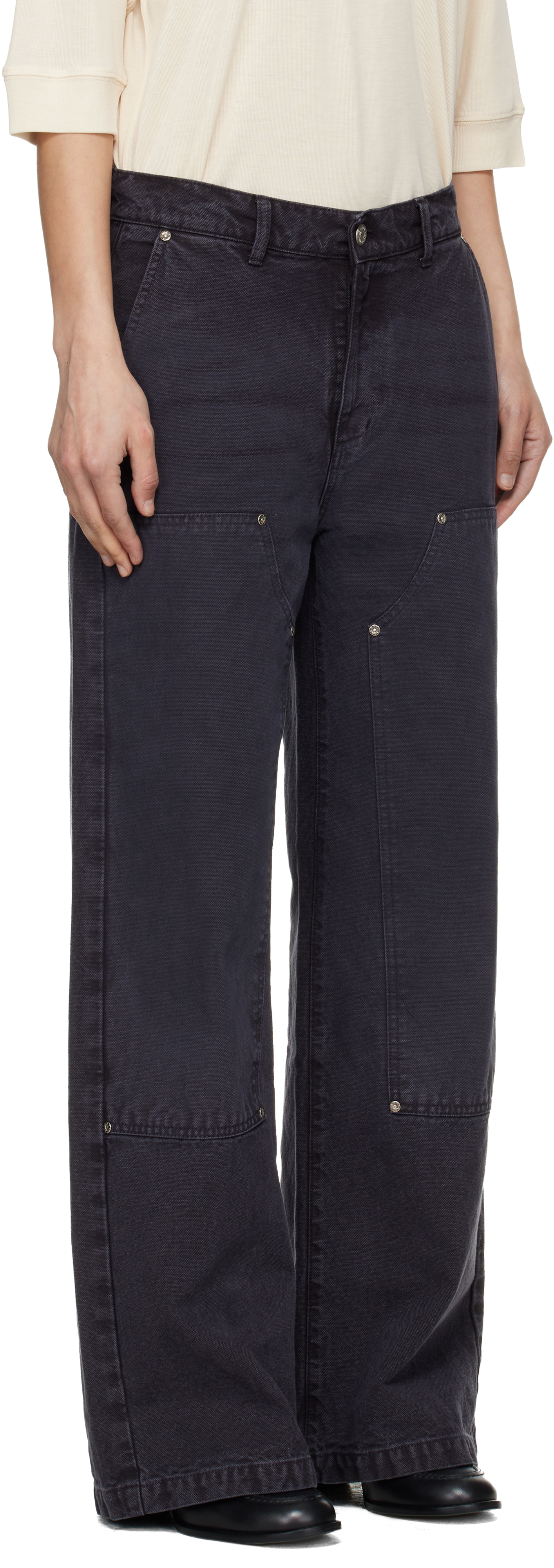 Gray Double Knee Jeans