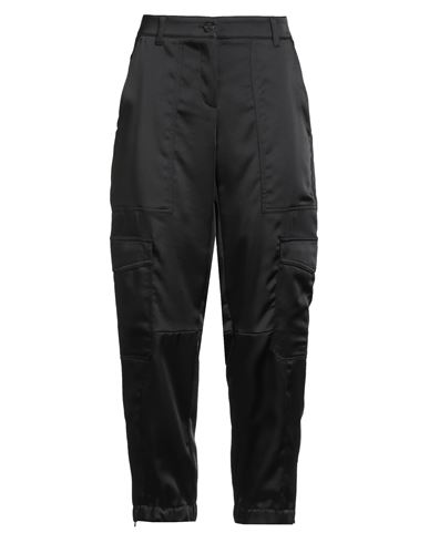 Woman Pants Black Size 12 Polyester, Elastane