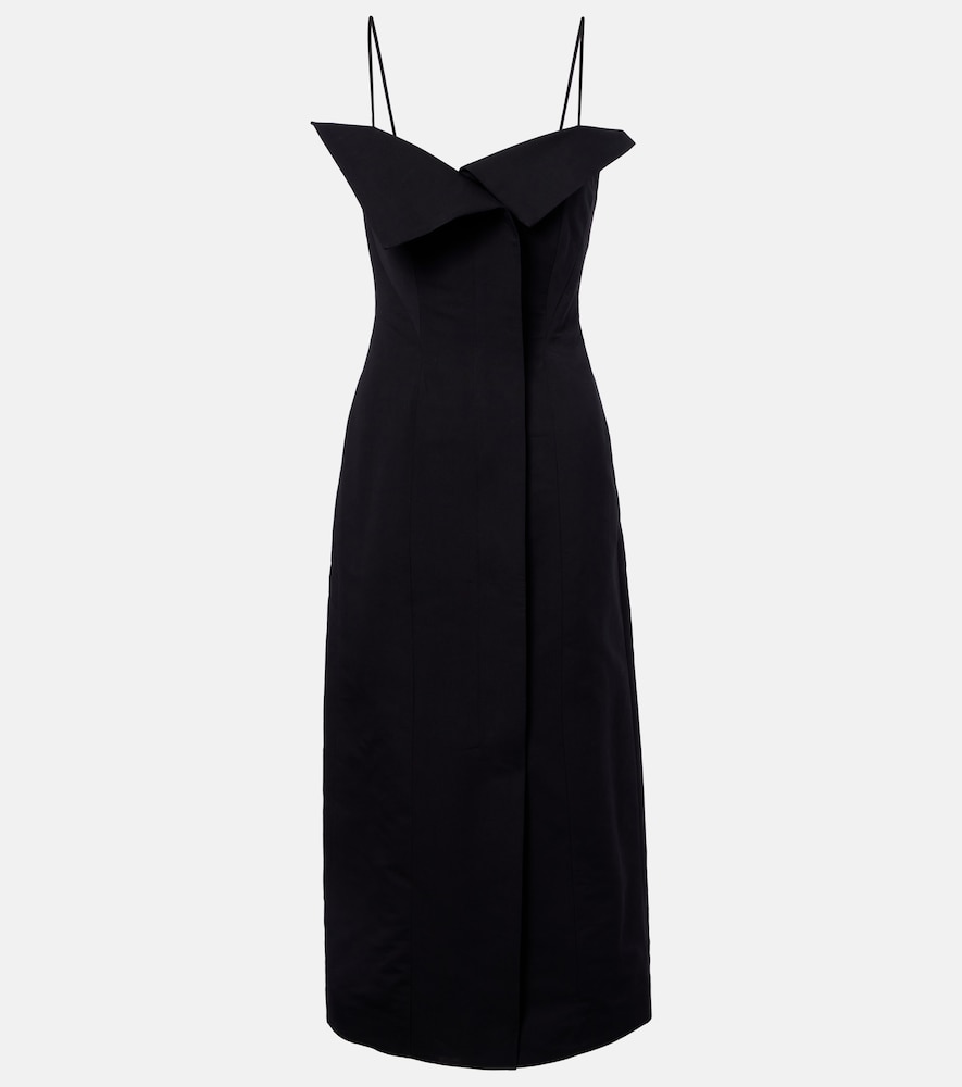 Skylar cotton and silk midi dress