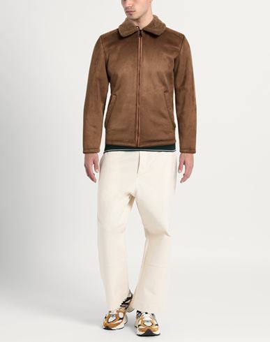 Man Jacket Light brown Size 40 Polyester