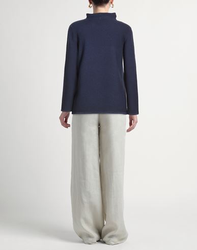 Woman Turtleneck Midnight blue Size 2 Wool, Silk, Cashmere