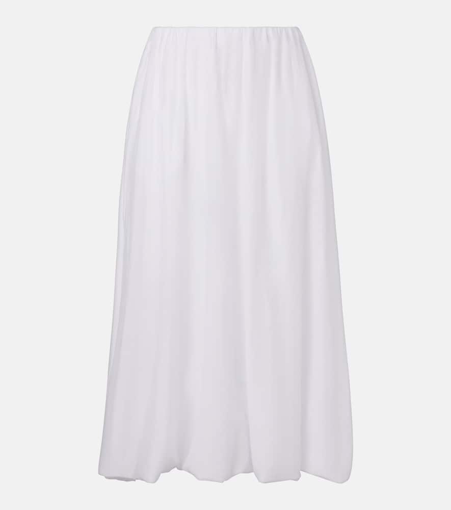 Ines cotton and silk voile maxi skirt