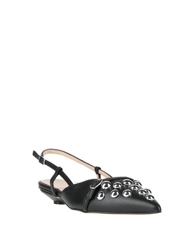 Ovyé Woman Ballet flats Black Size 10 Leather