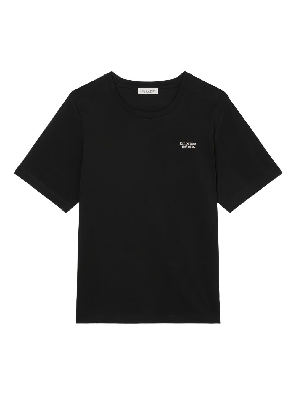 Slogan-print cotton T-shirt - Black