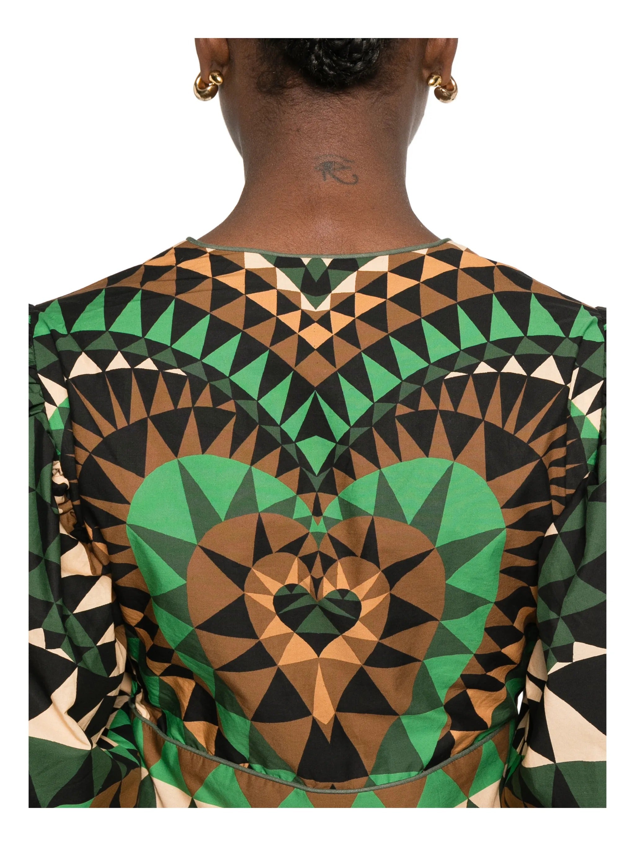 Farm Rio Heart Deco Green Mini Dre