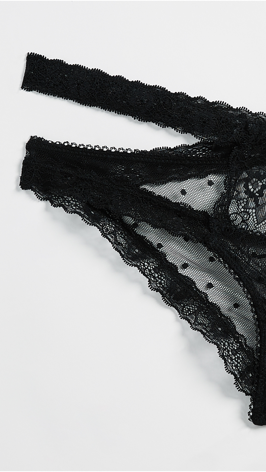 Nichole Lace Panties Black