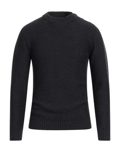 Man Sweater Charcoal Size 36 Merino Wool