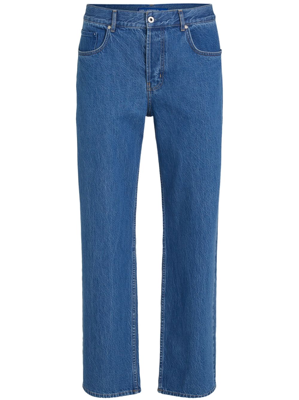 Mid-rise wide-leg jeans - Blue